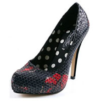 Parting Kiss Geisha Butterfly Pointed Toe Platform by Iron Fist - SALE