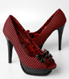 Break In Platform by Iron Fist - Red and Black Stripe - SALE
