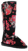 Siesta Rose & Skull Girls Tall Fug Boot by Iron Fist - SALE