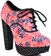 Posey Lace Up Platform in Pink by Iron Fist - SALE