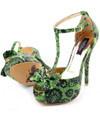 Lovelace Green Peep Toe Platform by Iron Fist - SALE