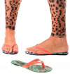 Kokomoan Tropical Flip Flops / Sandals by Iron Fist