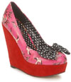 Love Me Now Pink Nautical Wedge by Iron Fist - SALE