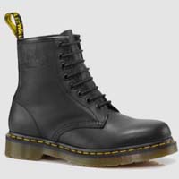 8 Eye Black Greasy Dr. Martens Boots