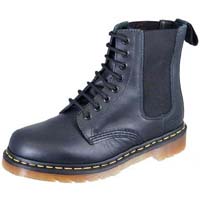 Harper Boots in Black by Dr. Martens (8 Eye Soft Leather Chelsea Lace Up) (Sale price!)