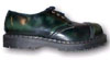 Regent in GREEN RUB OFF- 3 Eye Steel Toe Shoe by Grinders