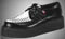 Rude Boy- Black and White Leather Creeper by Tred Air UK (Made In England!) (Sale price!)