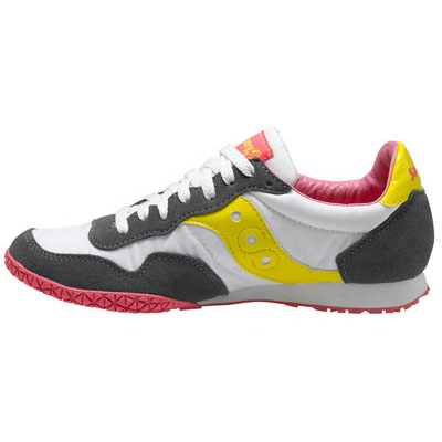 Womens Bullet by Saucony- Grey/White/Yellow