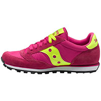 Womens Jazz Low Pro by Saucony- Pink/Citron