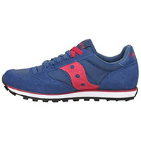 Womens Jazz Low Pro by Saucony- Blue/Red