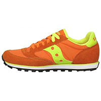 Womens Jazz Low Pro by Saucony- Orange/Citron