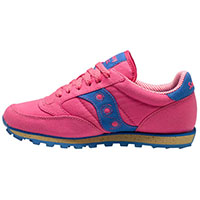 Womens Jazz Low Pro Vegan by Saucony- Pink/Blue
