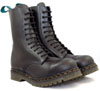 11 Eye Englander Steel Toe Boot in BLACK by Solovair (Made In England!)