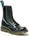 11 Eye Boot by Solovair- BLACK (Made In England!)
