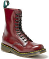 11 Eye Boot by Solovair- OXBLOOD (Made In England!)