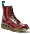 8 Eye Boot by Solovair- OXBLOOD (Made In England!)