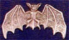 Show product details for Bat With Wings Spread Belt Buckle (bb14)