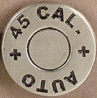 Show product details for Backside Of .45 Bullet Belt Buckle (bb13)