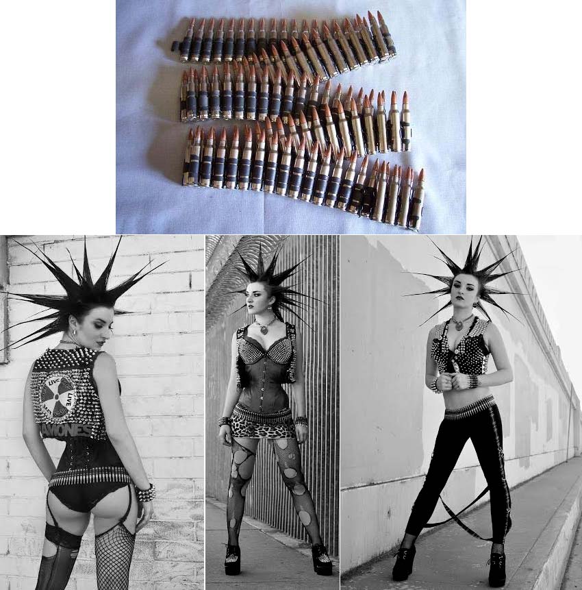 .223 Nickle Bullets With Copper Tip (Strip Of 10)
