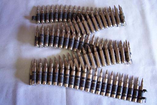 .223 Nickle Bullets With Nickle Tip (Strip Of 10)