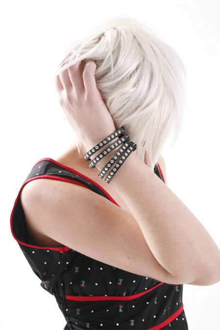 4 Individual Rows Of Spots Bracelet by Dead Threads