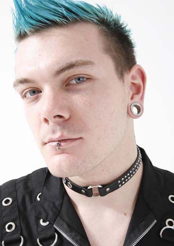 2 Rows Of Small Spots & Ring Choker by Dead Threads