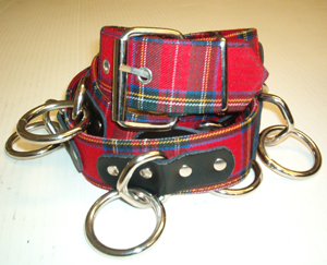 Bondage Belt- Red Plaid