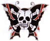 Show product details for Liquor Brand Clothing Belt Buckle - Butterfly Skull (bb311)m (Sale price!)