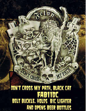 Don't Cross My Path belt buckle by Felon Clothing (bb271)
