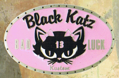 Show product details for Black Katz Kustom Belt Buckle by Lucky 13 (bb301)