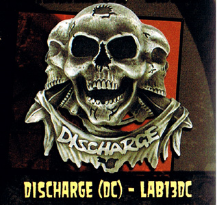 Show product details for Discharge- Skulls belt buckle (bb194)