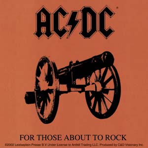 AC/DC- For Those About To Rock sticker (st409)