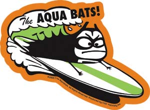 Aquabats- Surf Bat sticker (st1088)