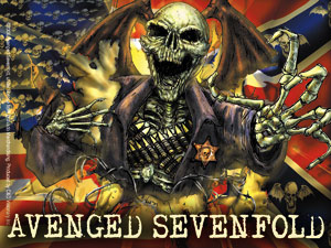 Avenged Sevenfold- Confederate sticker (st443)