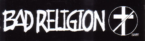 Bad Religion- Logo & Cross sticker (st611)