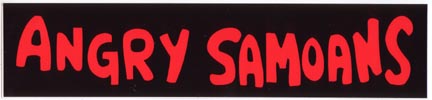 Angry Samoans- Logo sticker (st22)