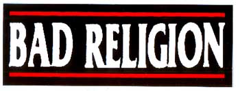 Bad Religion- Red Bars Logo sticker (st30)