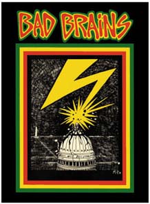 Bad Brains- Lightning Striking Capitol sticker (st489)