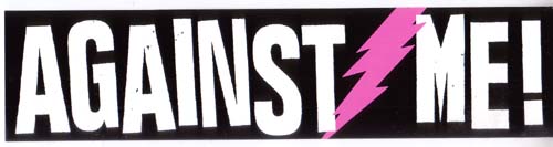 Against Me!- Lightning Bolt Logo sticker (st526)