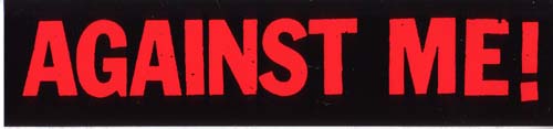 Against Me!- Red Logo sticker (st527)