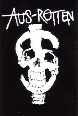Aus Rotten- Skull Dollar Sign sticker (st620)