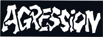 Agression- Logo sticker (st751)