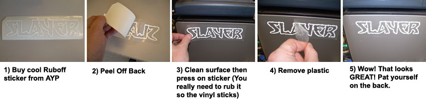 Ruboff/Window Stickers