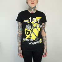 101'ers- Keys To Your Heart on a black girls fitted shirt