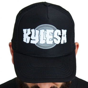 Kylesa- Spiral Logo on a black trucker hat