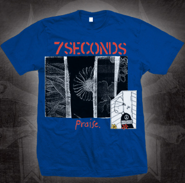 7 Seconds- Praise on a blue shirt