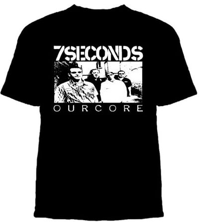 7 Seconds- Our Core '04 on a black shirt