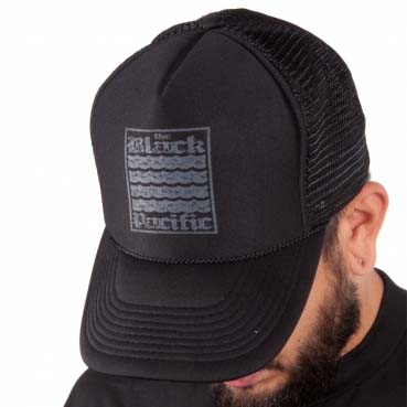 Black Pacific- Logo on a black trucker hat