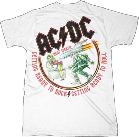 AC/DC- Heat Seeker on a white shirt (Sale price!)