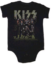 Kiss- Destroyer on a black onesie (S- 6m, M- 12m, L- 18m, XL- 24m) (Sale price!)